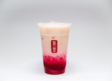 Bandung Milk Tea with Strawberry Pearl (Medium) at $3.50